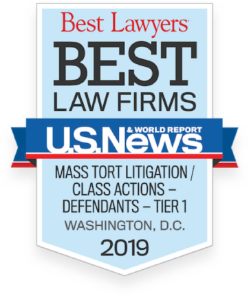 Best Law Firms Badge-Mass Tort Badge DC, 2019